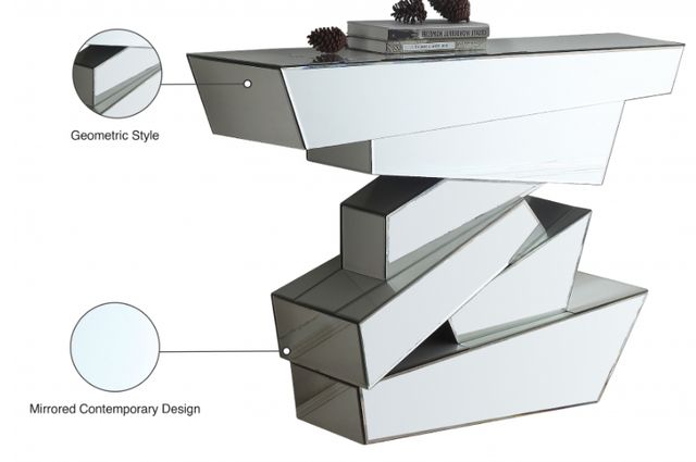 Meridian Furniture Jade Mirrored Console Table-2