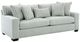 American Wholesale Furniture Cloud Silver Sofa -0