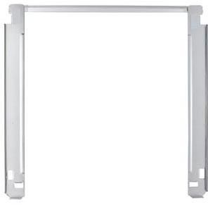 LG 29" Chrome Laundry Stacking Kit-1