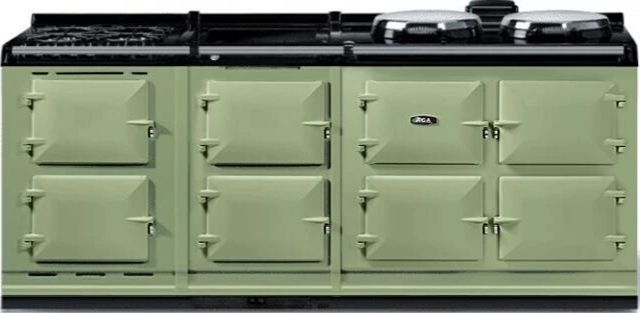 AGA™ eR7 210 Classic Cast Iron 83" Olivine Pro Style Dual Fuel Range-0