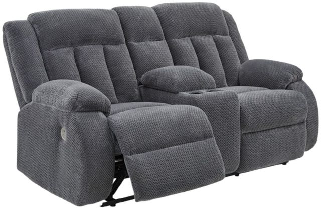 Signature Design by Ashley® Greely Bend Steel Power Reclining Loveseat-2