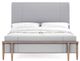 A.R.T. Furniture® Post Gray Queen Upholstered Panel Bed-0