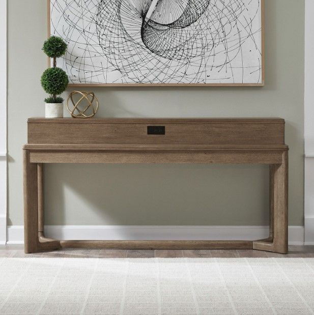 Liberty Furniture Ballentine Weathered Bronze Console Bar Table-1