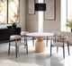 Furniture of America® Neasden 5-Piece Black/Natural/White Dining Table Set-1