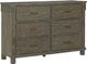 Ashley® Shamryn Grayish Brown Dresser and Mirror-2
