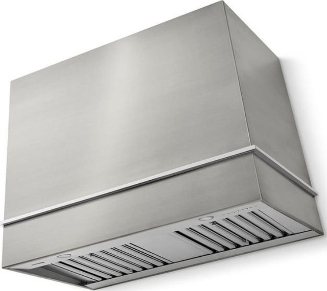 La Cornue CornuFé Loge 44" Stainless Steel Wall Mounted Range Hood with Polished Chrome Trim-0