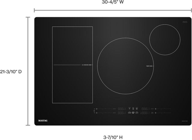 Maytag® 30" Black Induction Cooktop with Power Boost-1