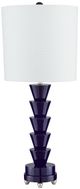 Currey & Company Culture Cobalt Blue/White Table Lamp-1