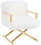 TOV Furniture Jodi White Sheepskin Chair-1
