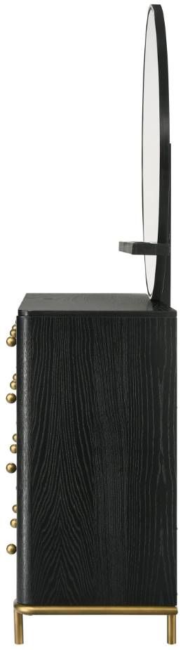 Coaster® Arini Black 8-Drawer Dresser with Mirror-2