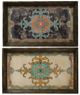 A & B Home 2-Piece Multi-Colored Rectangular Wooden Trays-0