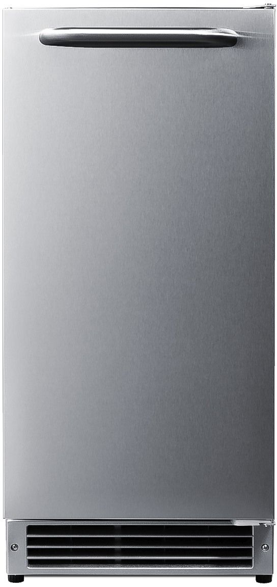 Summit® 15" 25 lb. Stainless Steel Ice Maker-0