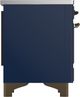 Ilve® Majestic III 36" Midnight Blue Pro Style Induction Range with Solid Door and Burnished Trim-4