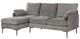 Mazin Furniture Mercury 2-Piece Gray Reversible Chaise Sofa Sectional-1