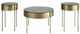 Signature Design by Ashley® Jettaya 3-Piece Glass Top Occassional Table Set with Brushed Brass Base-1