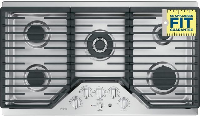 GE Profile™ 36" Stainless Steel Gas Cooktop-3