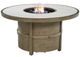 Signature Design by Ashley® Rainier Ranch Beige Aluminum Outdoor Round Fire Pit Table-1