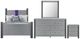 Global Furniture USA Logan 4-Piece Silver Full Bedroom Set-0
