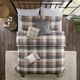 Olliix by Madison Park Ridge 6 Piece Neutral Full/Queen Reversible Herringbone Coverlet Set-1