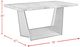 Elements International Beckley Dark Espresso Counter Table with White Marble Top-3
