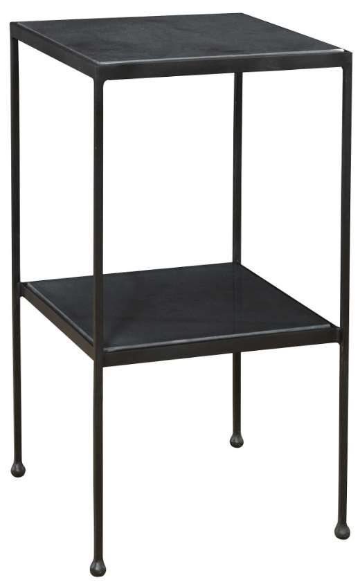 Uttermost® Sherwood Matte Black Accent Table-0