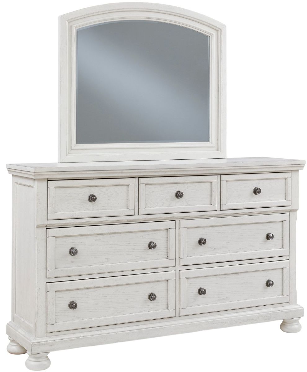 Signature Design by Ashley® Robbinsdale Antique White Dresser and Mirror