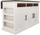 YHD Logan White 57" Kitchen Island-0