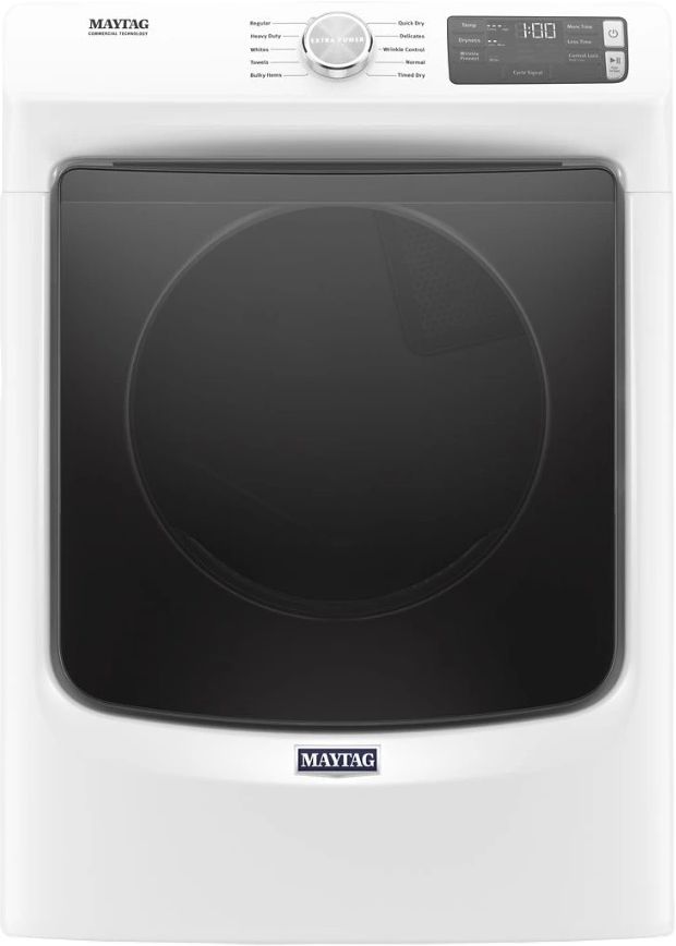 Maytag® 7.3 Cu. Ft. White Front Load Electric Dryer-0