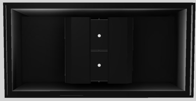 Vent-A-Hood® Designer Series 60" Black Island Range Hood-2