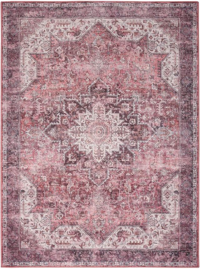 Nourison Home™ Nourison Washables NWB15 Red 5'x7' Area Rug-0