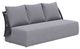 Zuo® Modern Mekan Gray Aluminum Fabric Outdoor Sofa-0