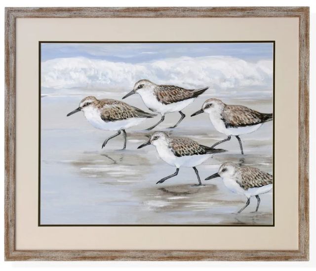Stylecraft Sandpipers II Light Blue/Taupe/White Wall Art-0