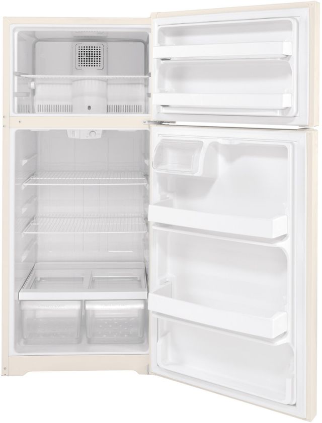GE® 28"  16.6 Cu. Ft. ENERGY STAR® Bisque Top Freezer Refrigerator-2