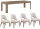 Liberty Furniture South Bend 5-Piece Burnished Clay/Gravel Rectangular Dining Set-0