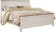 Signature Design by Ashley® Willowton 4-Piece Whitewash California King Panel Bed Set-1