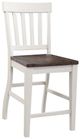 TEI Kelsey Dark Oak/White 24" Counter Stool-0