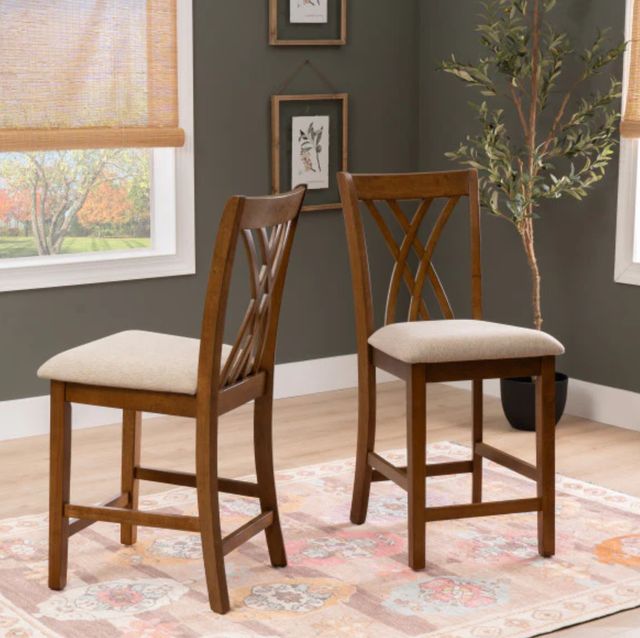 Powell® Starla 2-Piece Brown Counter Stool Set-1