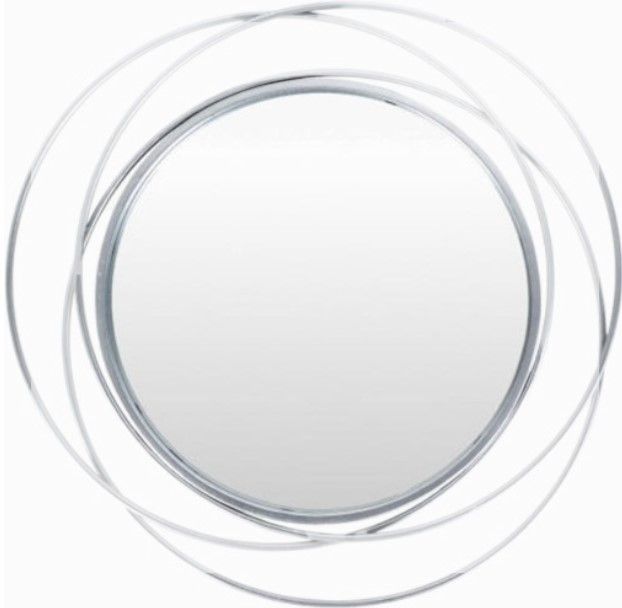 Surya Dixie Metallic/Silver Accent Mirror-0