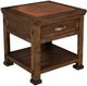 Horizon Home® Copper Canyon Metal Table Top End Table with Brown Base-0