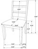 Coaster® Alston 5-Piece Gray/Knotty Nutmeg Dining Set-3