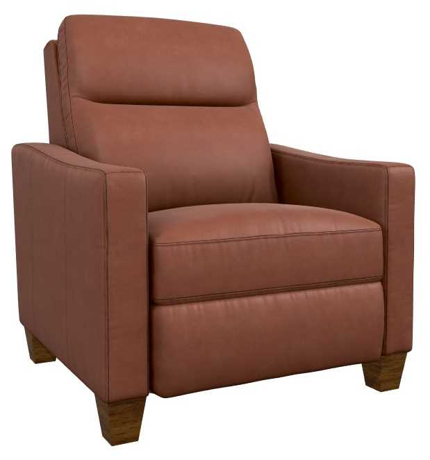 La-Z-Boy® Quinault Chestnut Leather Power Recliner with Headrest