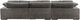 Moe's Home Collection Plunge 3-Piece Charcoal Large L-Shaped Sectional and Reversible Chaise-2