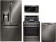 LG 4 Piece Black Stainless Steel Kitchen Package-0