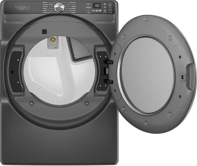 Whirlpool® 7.4 Cu. Ft. Volcano Black Front Load Electric Dryer-1