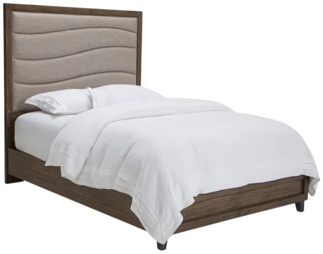 Michael Amini®  Del Mar Sound Boardwalk/Cream Eastern King Panel Bed-0