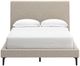 Signature Design by Ashley® Cielden Soft Gray Youth Full Upholstered Panel Bed-2