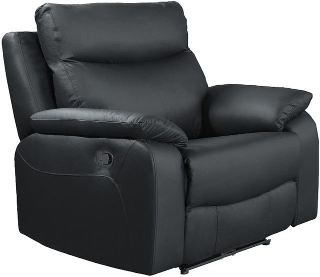 Mazin Furniture Wembley Black Manual Reclining Chair-0