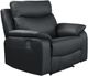 Mazin Furniture Wembley Black Manual Reclining Chair-0
