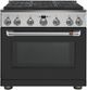 Café™ 36" Matte Black Professional Style Gas Range-0