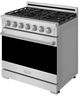 Thor Kitchen® Gordon Ramsay 36" Stainless Steel Freestanding Pro Style Liquid Propane Range with Precision Knob Control in Stainless Steel-3